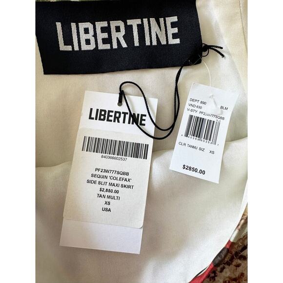 LIBERTINE SEQUIN COLEFAX SIDE SLIT SEQUIN MAXI SKIRT - Picture 11 of 12